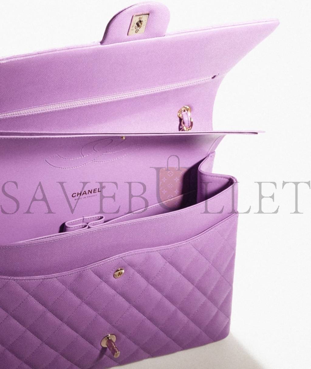 Ch*el maxi classic handbag gold hardware a58601 y33352 nh623 （25.5*15.5*6.cm）